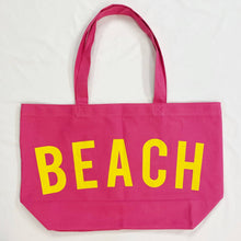 Load image into Gallery viewer, Well Made Beach Canvas Tote: Pink