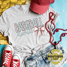 Load image into Gallery viewer, Baseball Names Bow Tee