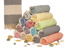 Load image into Gallery viewer, Beach Towel, Oversized, Quick-Dry: Grey Blue