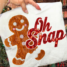 Load image into Gallery viewer, 🍪 Oh Snap Gingerbread Tee 🍪