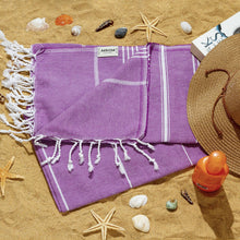 Load image into Gallery viewer, Beach Towel, Oversized, Quick-Dry: Grey Blue