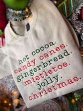 Load image into Gallery viewer, Christmas Favorite Words Crewneck