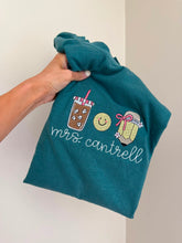 Load image into Gallery viewer, Personalized Teacher Embroidered Tee