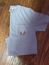 Load image into Gallery viewer, Fall Floral Monogram Pocket Tee ππ