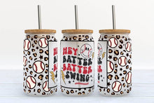 Load image into Gallery viewer, Hey Batter Batter Glass Tumbler