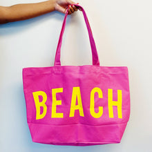 Load image into Gallery viewer, Well Made Beach Canvas Tote: Pink