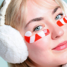 Load image into Gallery viewer, Christmas Holiday Candy Cane Undereye Masks