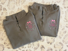 Load image into Gallery viewer, Floral Bow Comfort Wash Quarter Zip ✨