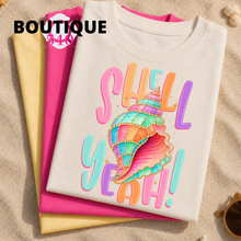 Load image into Gallery viewer, Shell Yeah! Tee 🐚☀️💖