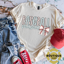 Load image into Gallery viewer, Baseball Names Bow Tee
