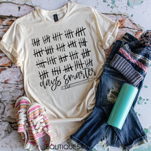 Load image into Gallery viewer, Days Smarter Graphic Tee ✏️📅