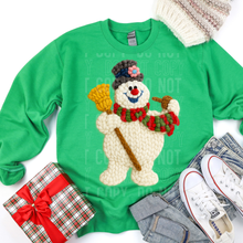 Load image into Gallery viewer, Frosty the Snowman Faux Yarn ⛄️✨