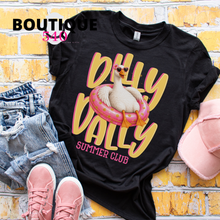 Load image into Gallery viewer, Dilly Dally Summer Club Tee 🦢☀️💖