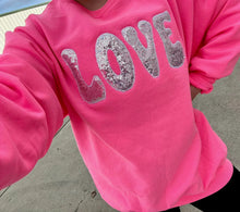 Load image into Gallery viewer, Sequin Retro 💓LOVE💓 Shirt