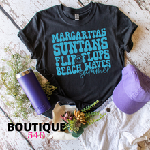 Load image into Gallery viewer, š¹ Margaritas, Suntans & Beach Waves Tee š¹