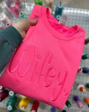 Load image into Gallery viewer, Wifey Embroidered ππ