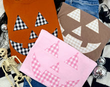 Load image into Gallery viewer, Plaid Pumpkin Face