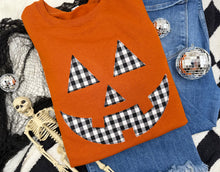 Load image into Gallery viewer, Plaid Pumpkin Face