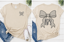 Load image into Gallery viewer, 🎀 Personalized Bow Monogram Tee
