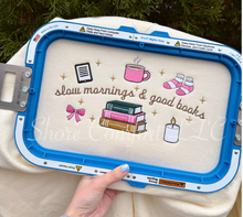 Load image into Gallery viewer, Slow Mornings & Good Books Crewneck