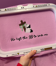 Load image into Gallery viewer, He Left the 99 Embroidered Comfort Colors Tee