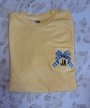 Load image into Gallery viewer, Monogram Bow Embroidered Tee