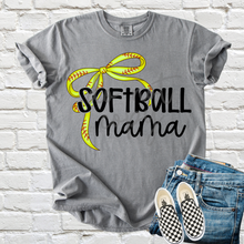 Load image into Gallery viewer, 🥎 Softball Mama Bow Graphic Tee