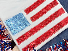 Load image into Gallery viewer, Sequin Flag Embroidered Tee
