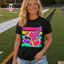 Load image into Gallery viewer, Retro Neon Football Fan Tee
