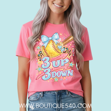 Load image into Gallery viewer, 3 Up 3 Down Softball Tee
