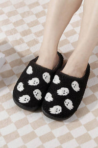 Halloween Ghost Slippers Black / 7.5