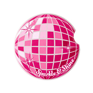 SPARKLE & SHINE DISCO BALL CAR COASTER