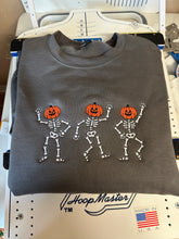 Load image into Gallery viewer, Dancing Skeleton Pumpkin Crewneck 🎃🖤
