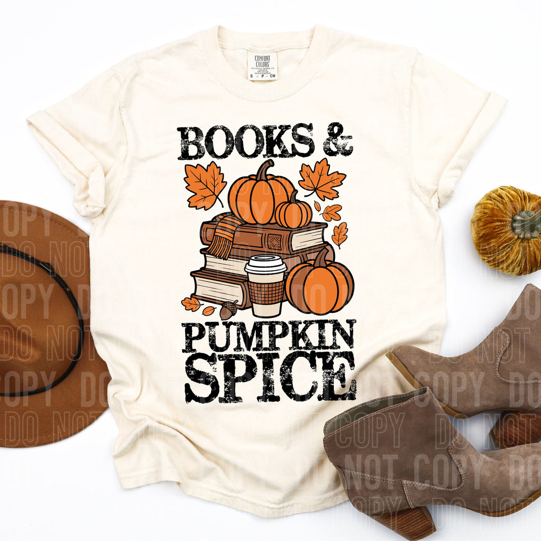 📚 Books & Pumpkin Spice Tee 🎃☕