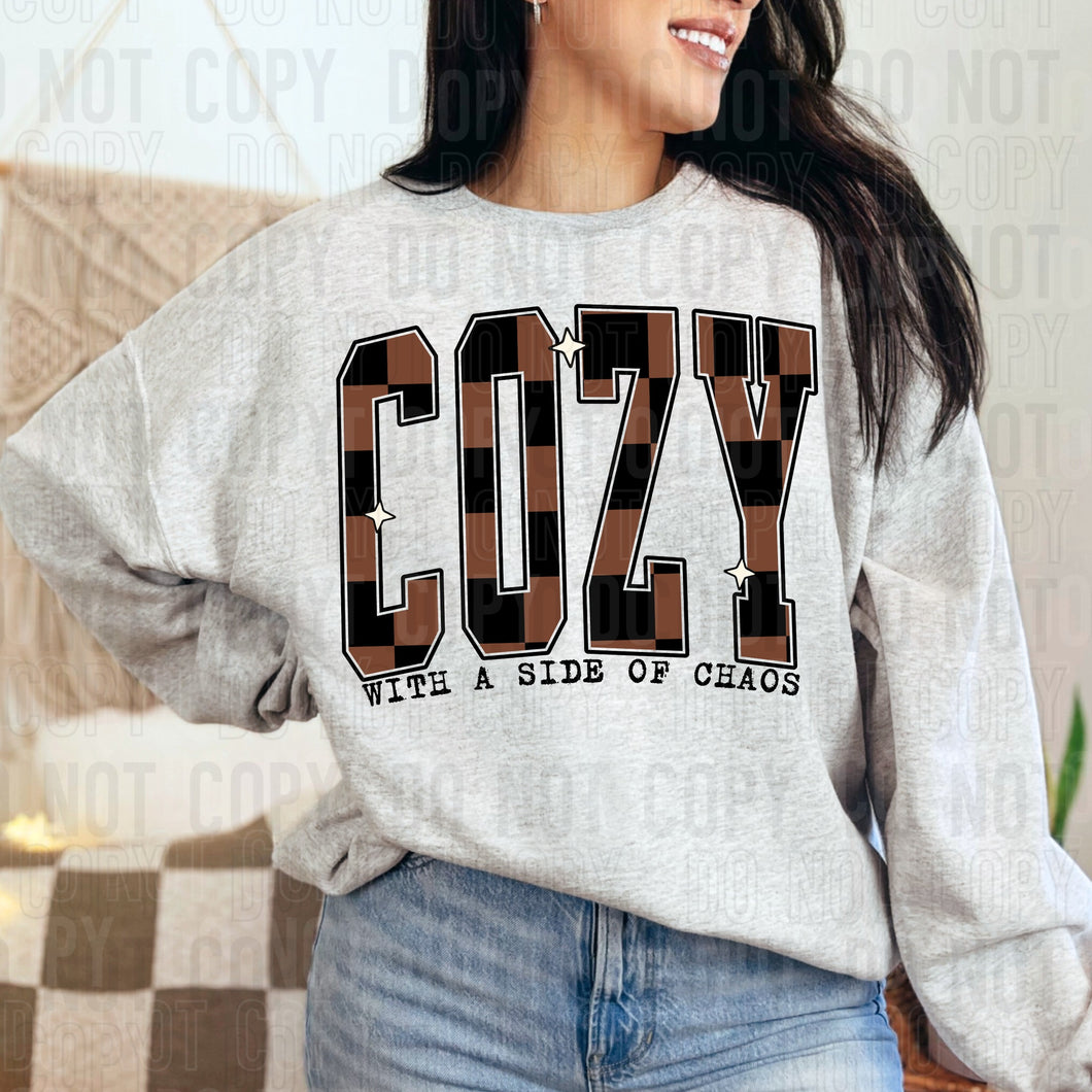 Cozy With a Side of Chaos Sweatshirt 🤎✨
