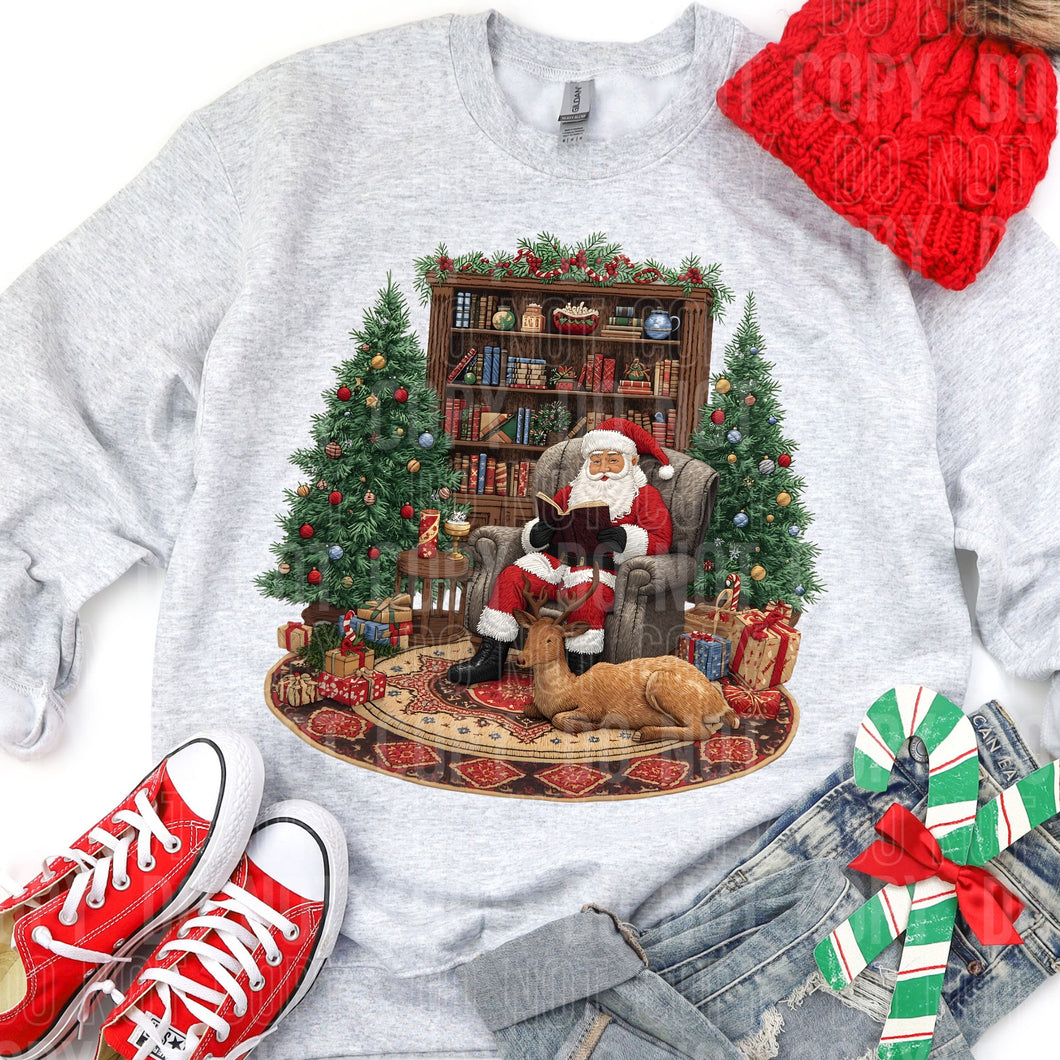 🎅 Cozy Santa by the Fireplace