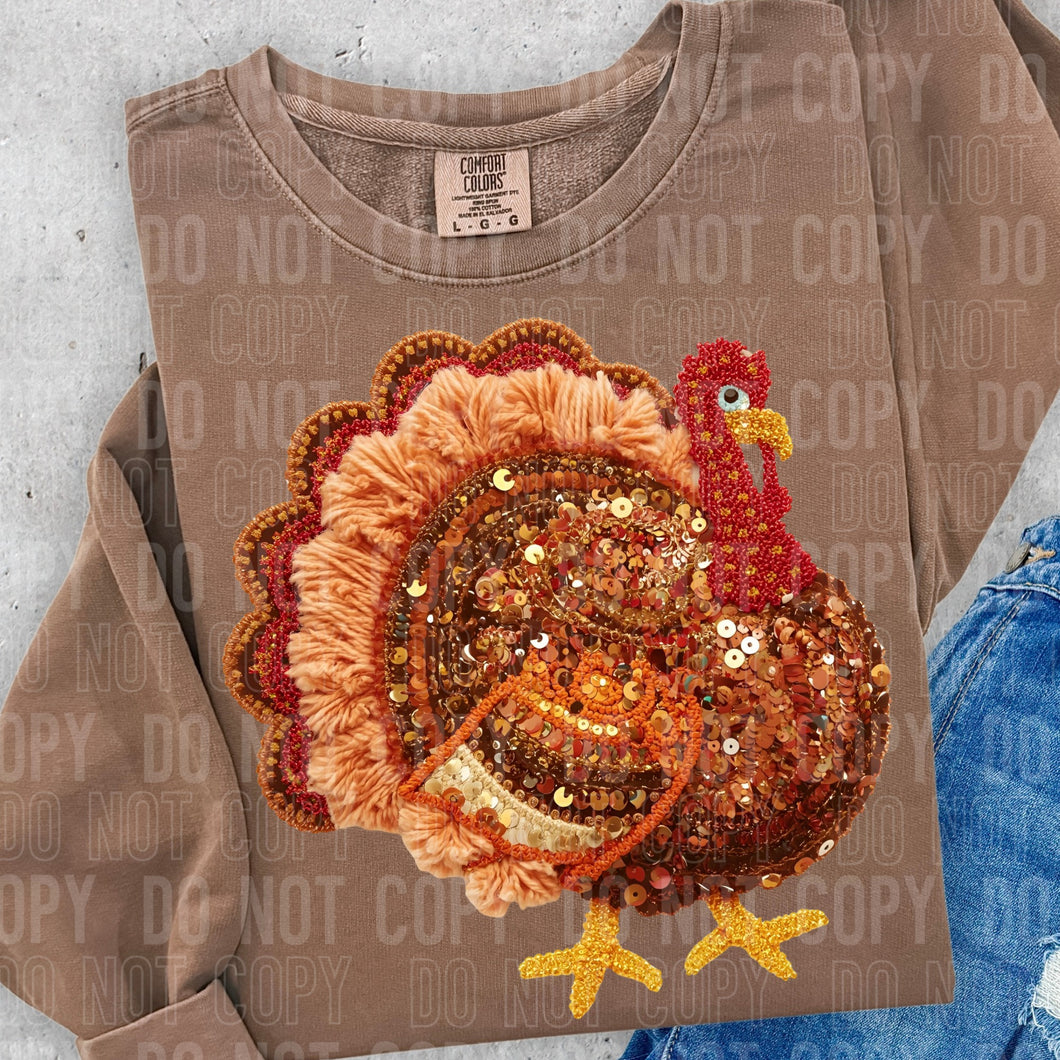 Sequin Turkey Thanksgiving