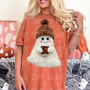 Faux Yarn Coffee Ghostie