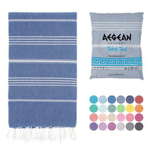 Load image into Gallery viewer, Beach Towel, Oversized, Quick-Dry: Grey Blue

