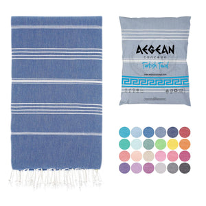 Beach Towel, Oversized, Quick-Dry: Grey Blue