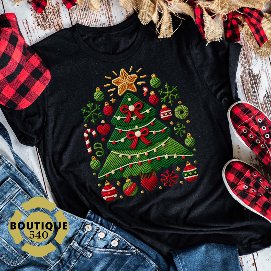 Merry & Bright Christmas Tree Tee 🎄✨