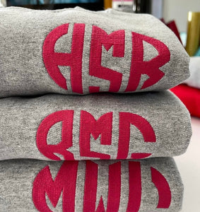 Heart Shaped Monogram Crew YOUTH