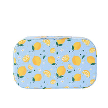 Load image into Gallery viewer, Ladies Medium Lemons Makeup Train Case-LNCTB3007-BBL
