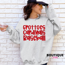 Load image into Gallery viewer, Grottoes Cardinals Embroidered Crewneck
