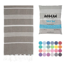Load image into Gallery viewer, Beach Towel, Oversized, Quick-Dry: Grey Blue
