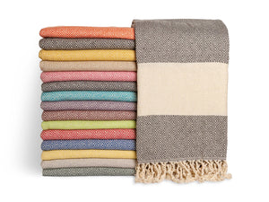 Beach Towel, Oversized, Quick-Dry: Grey Blue