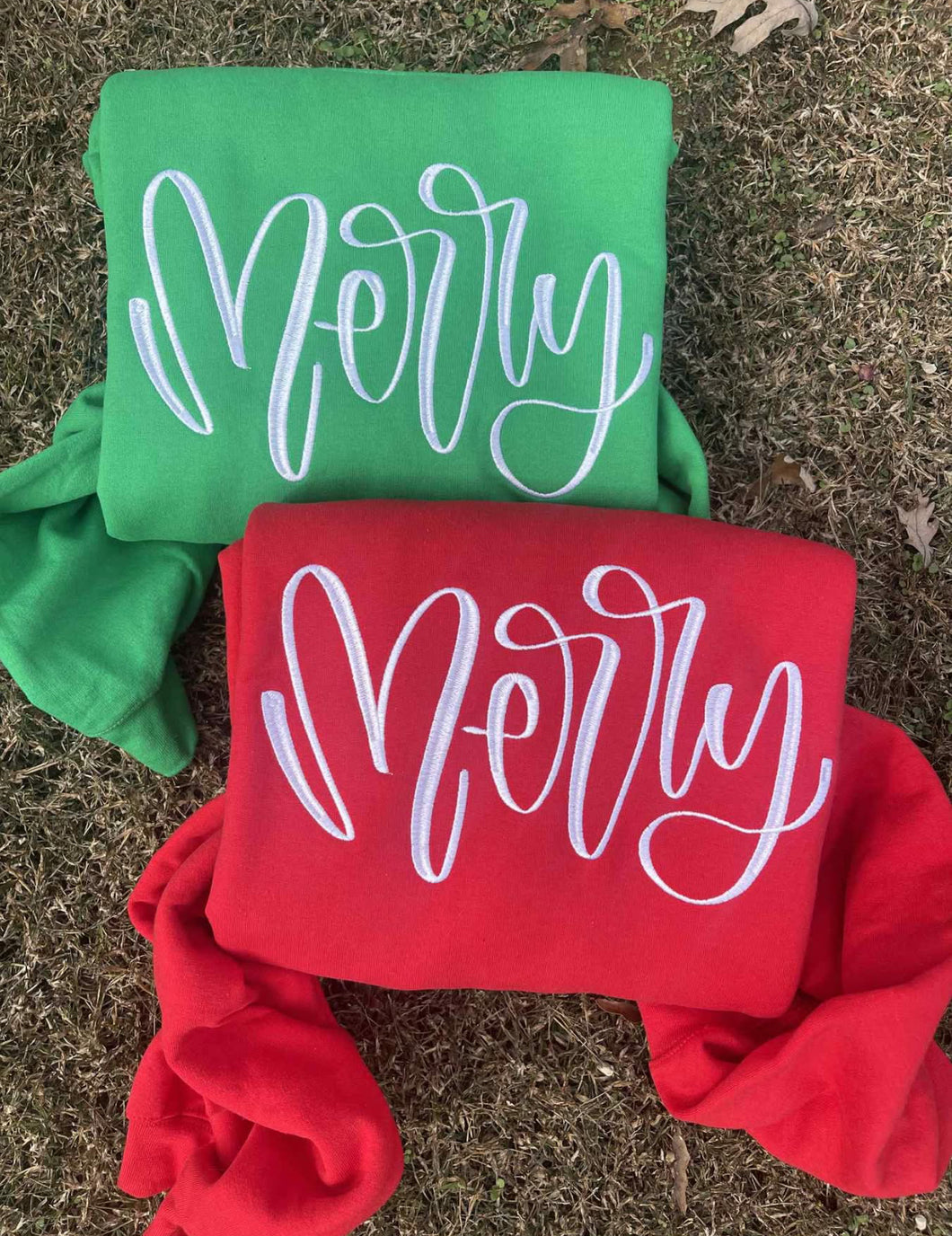 Merry Script Christmas Crewneck