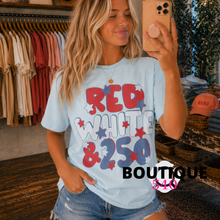 Load image into Gallery viewer, Red, White &amp; 250 Tee 🇺🇸✨
