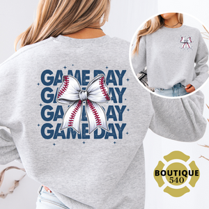 Gameday Baseball Bow