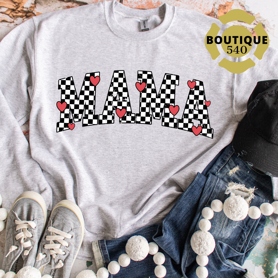 Checkered Heart Mama